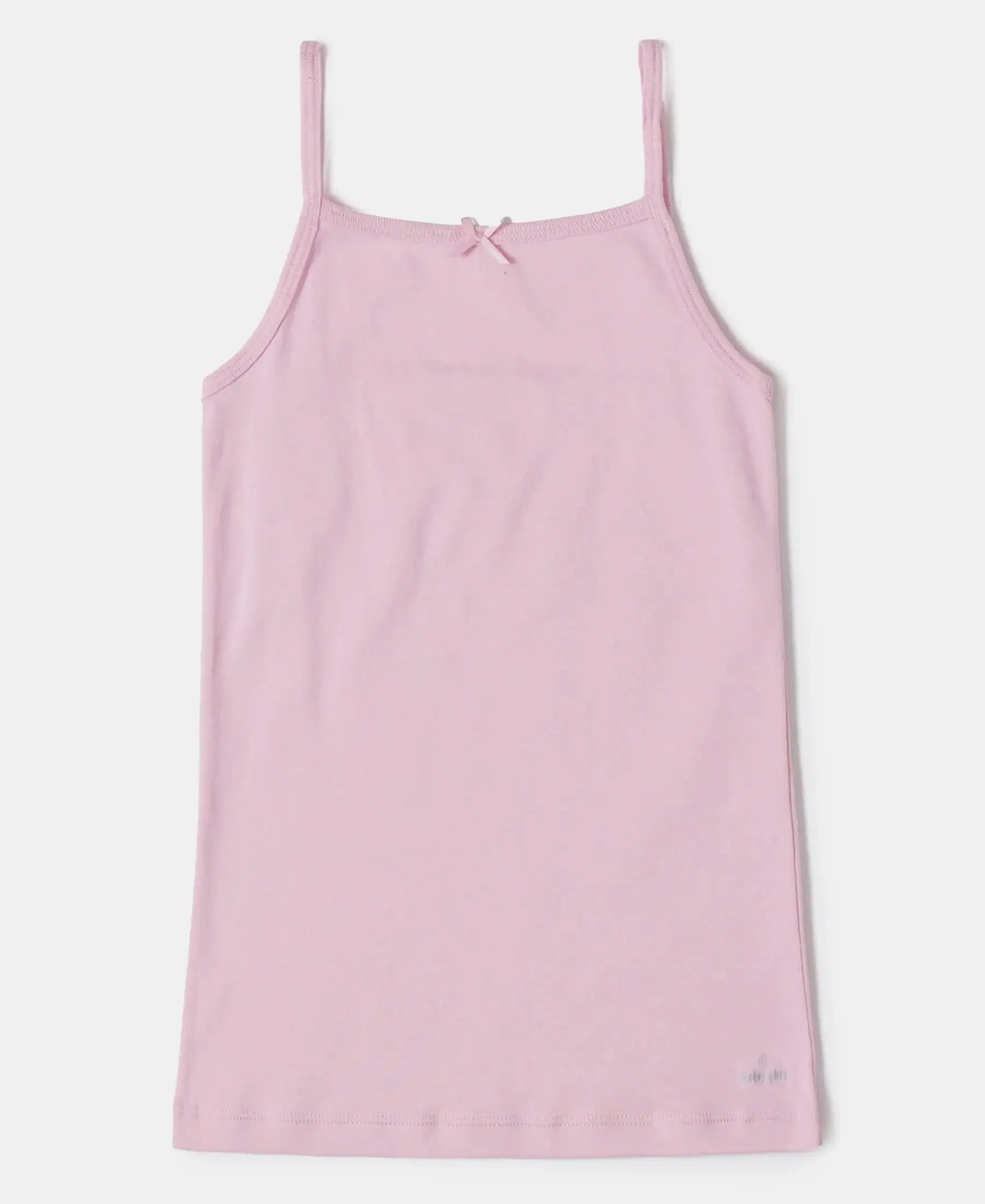 Super Combed Cotton Rib Fabric Camisole with Regular Straps - Sweet Lilac