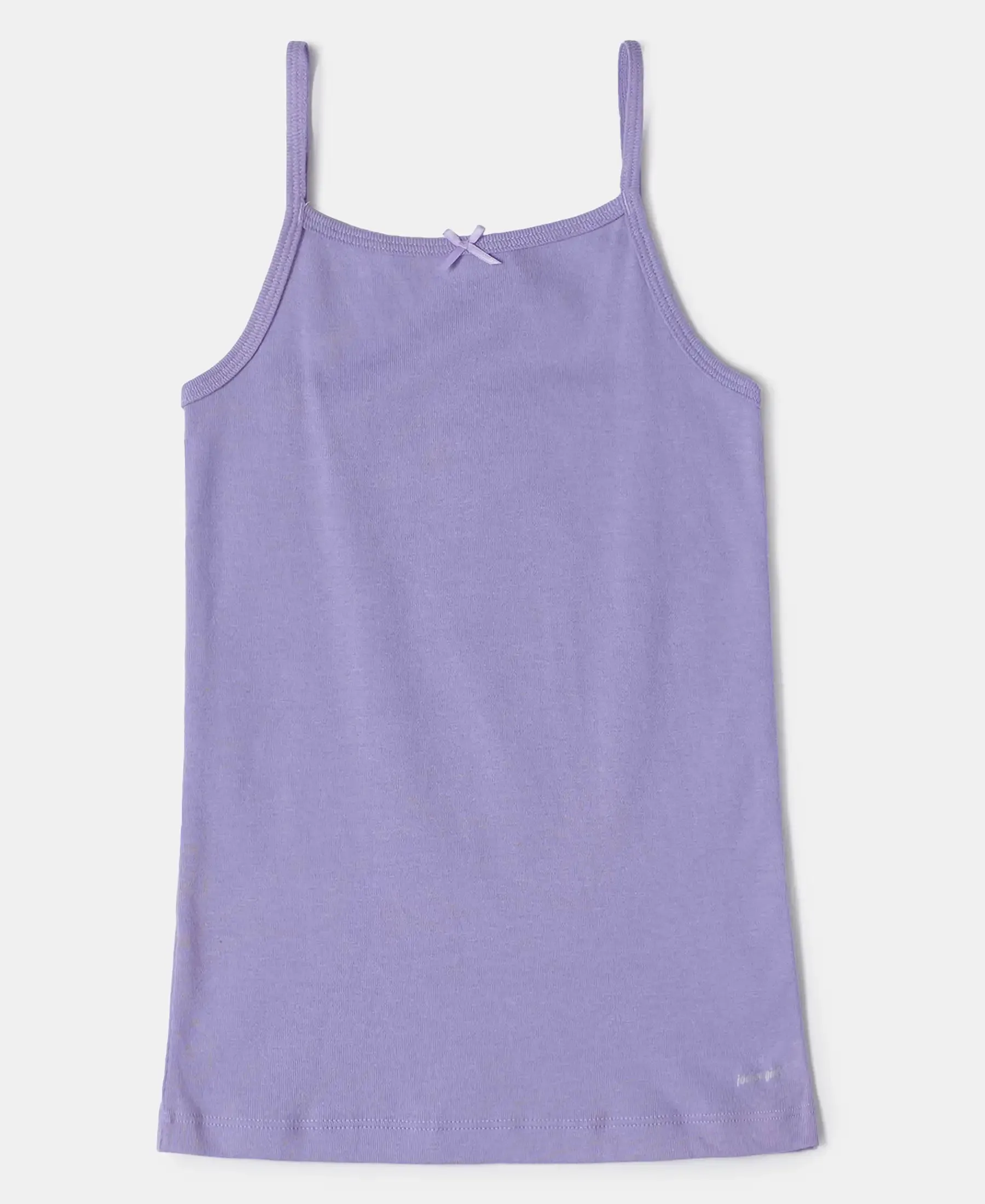Super Combed Cotton Rib Fabric Camisole with Regular Straps - Violet Tulip
