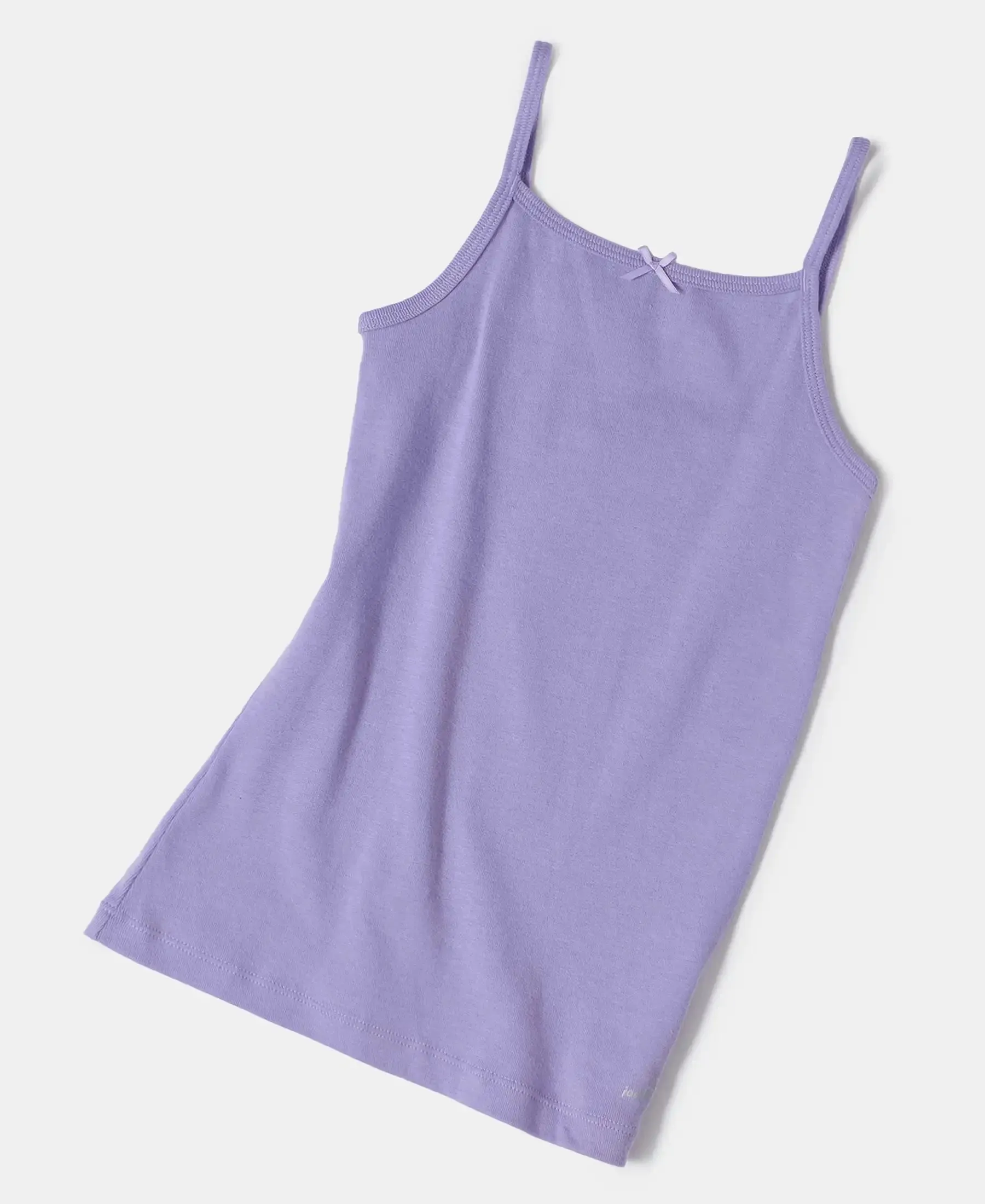 Super Combed Cotton Rib Fabric Camisole with Regular Straps - Violet Tulip