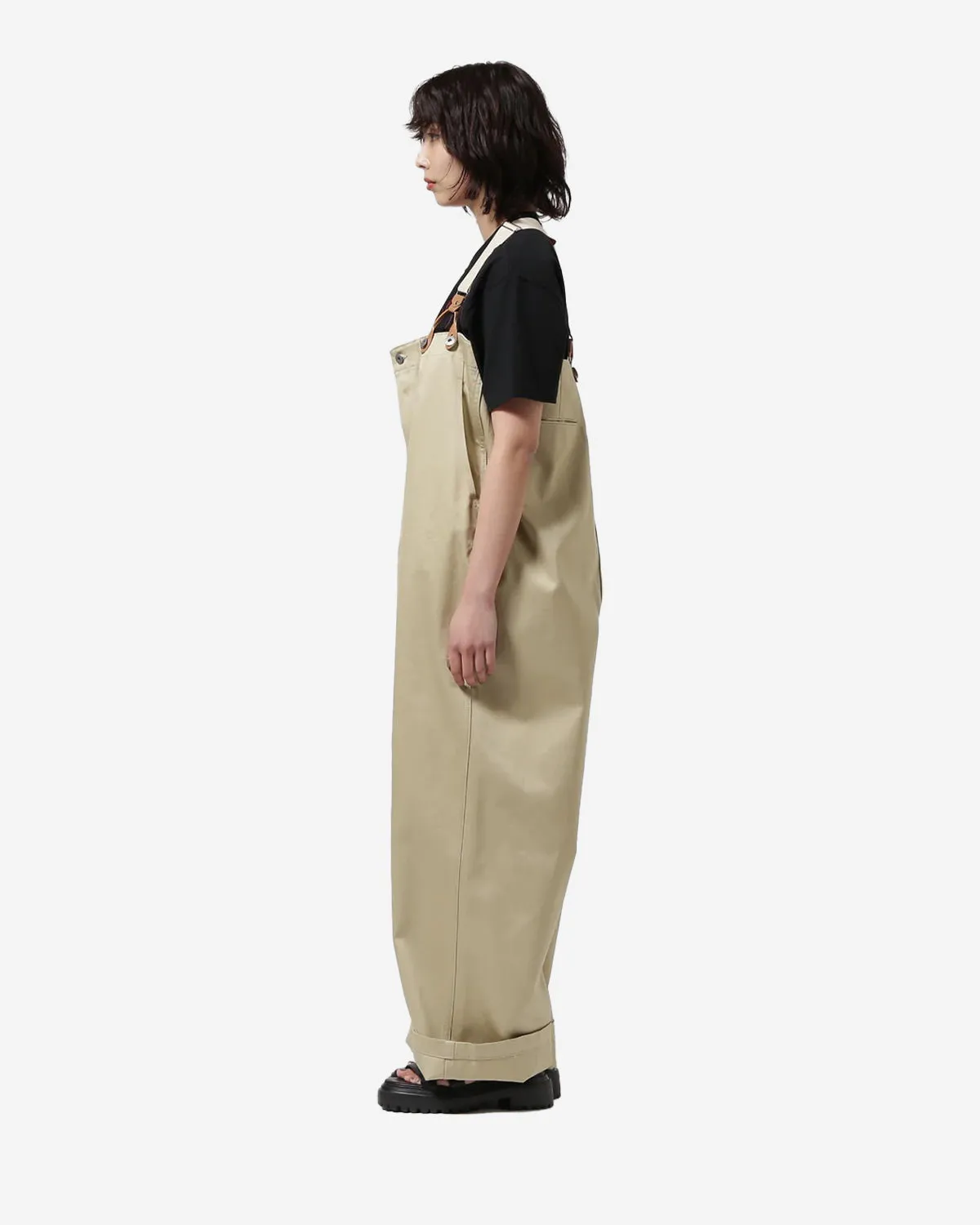 Suspender Pants - Chino Cloth - Khaki
