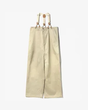 Suspender Pants - Chino Cloth - Khaki