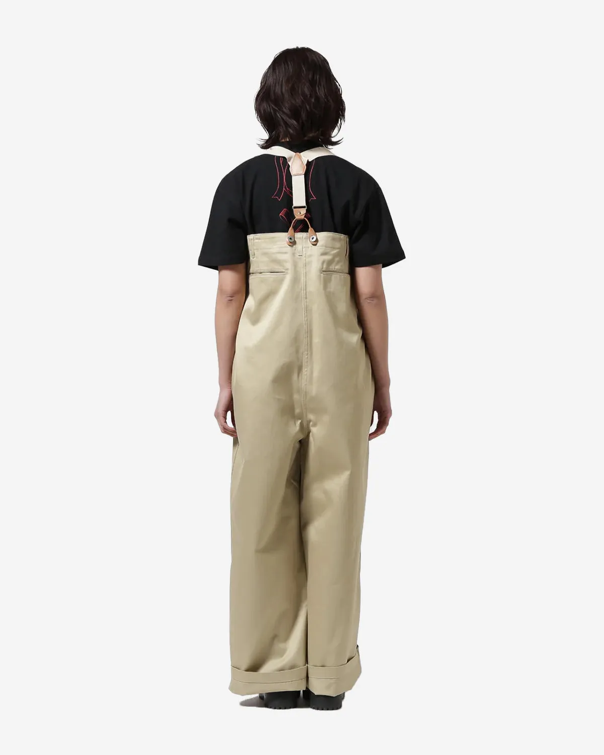 Suspender Pants - Chino Cloth - Khaki