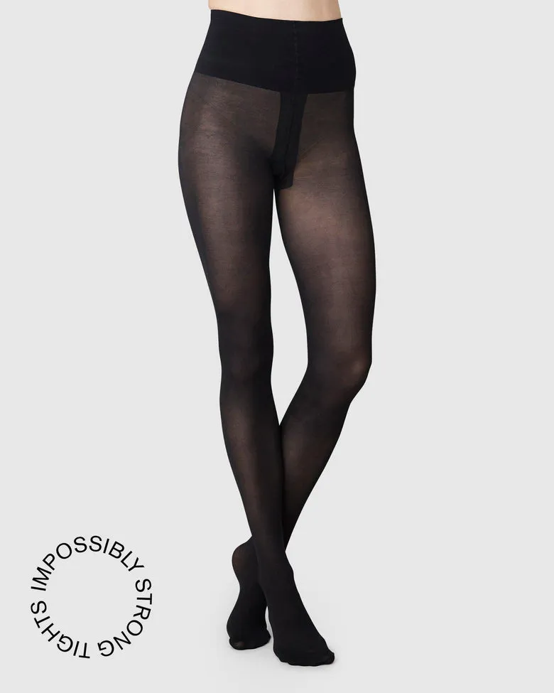 Swedish Stockings Lois Rip Resistant Tights in Black