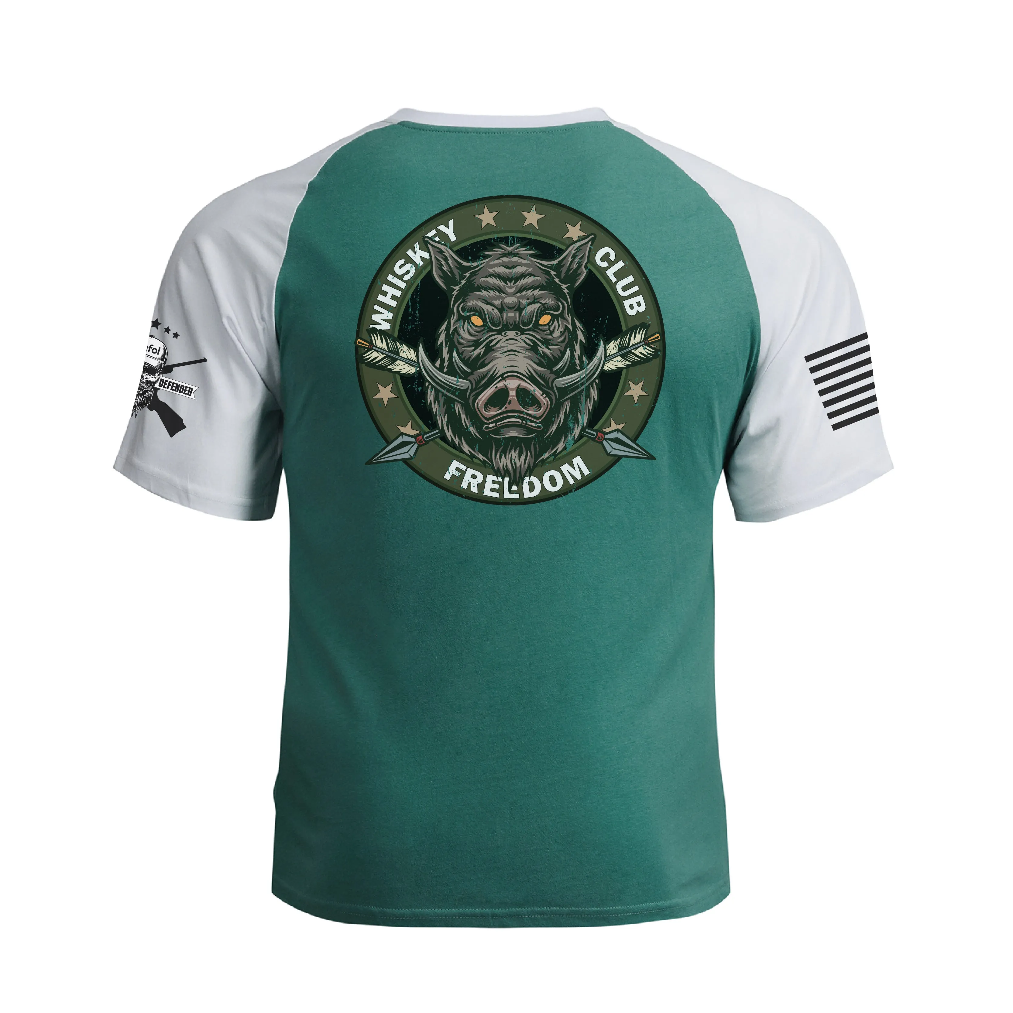 TASTES LIKE FREEDOM RAGLAN GRAPHIC TEE