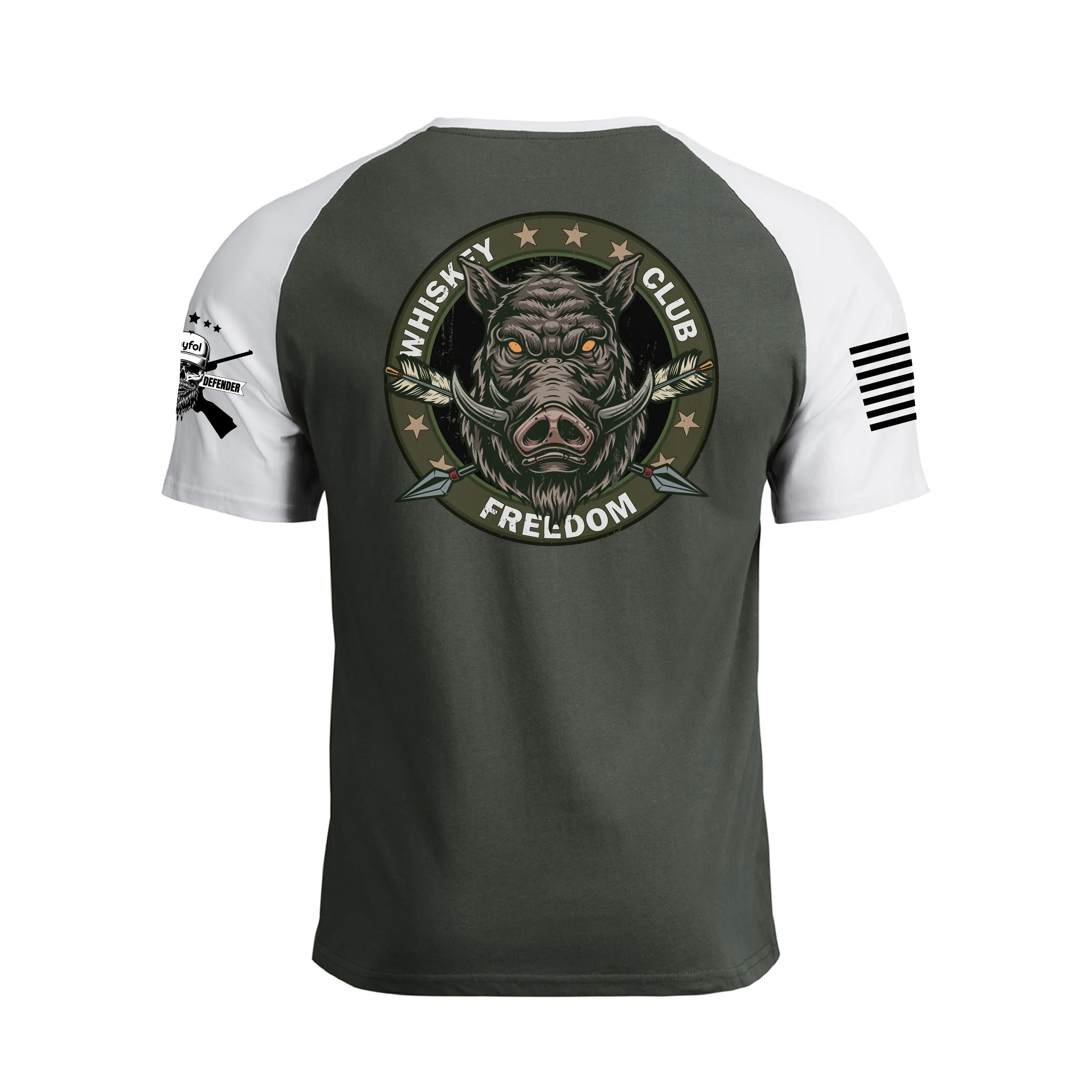 TASTES LIKE FREEDOM RAGLAN GRAPHIC TEE