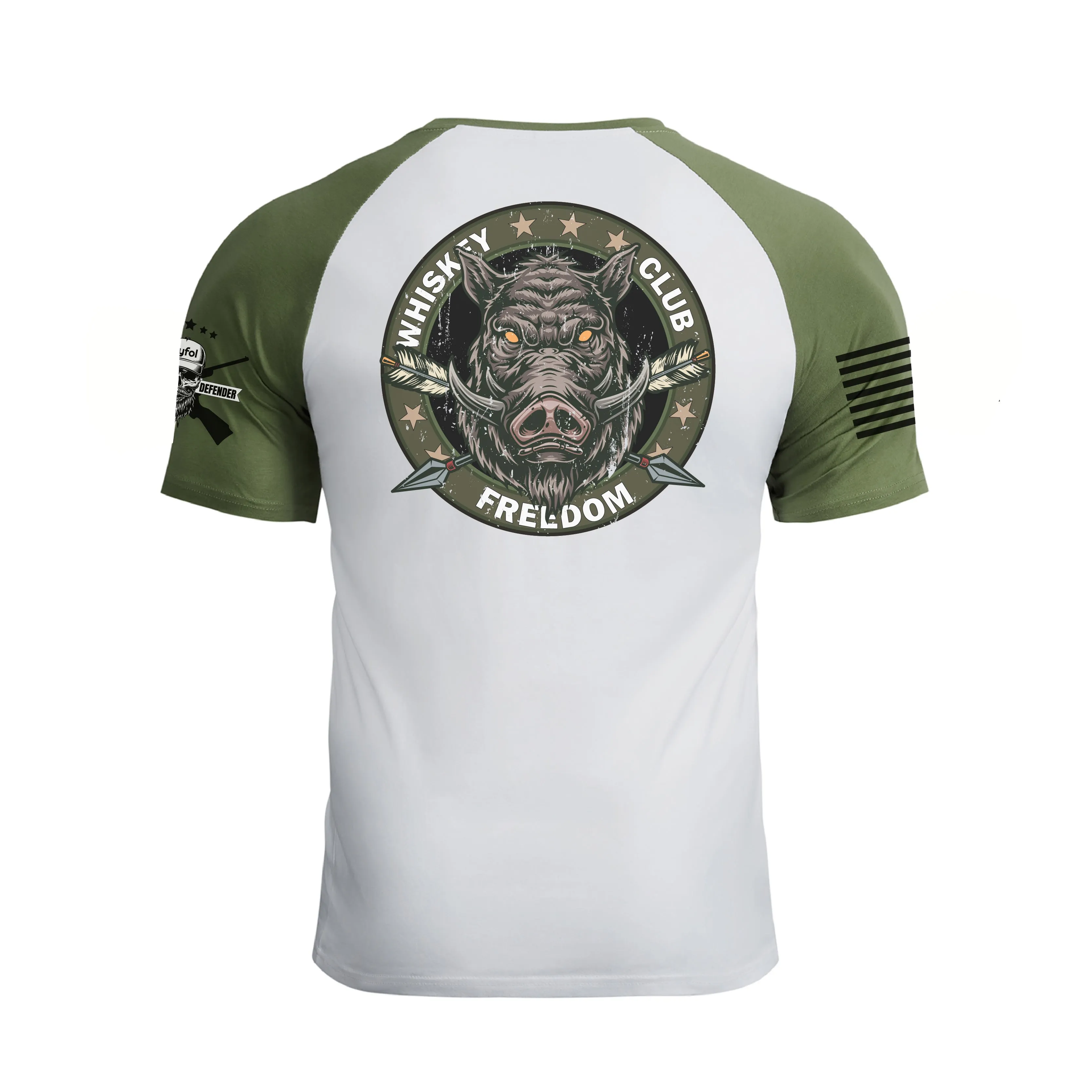 TASTES LIKE FREEDOM RAGLAN GRAPHIC TEE