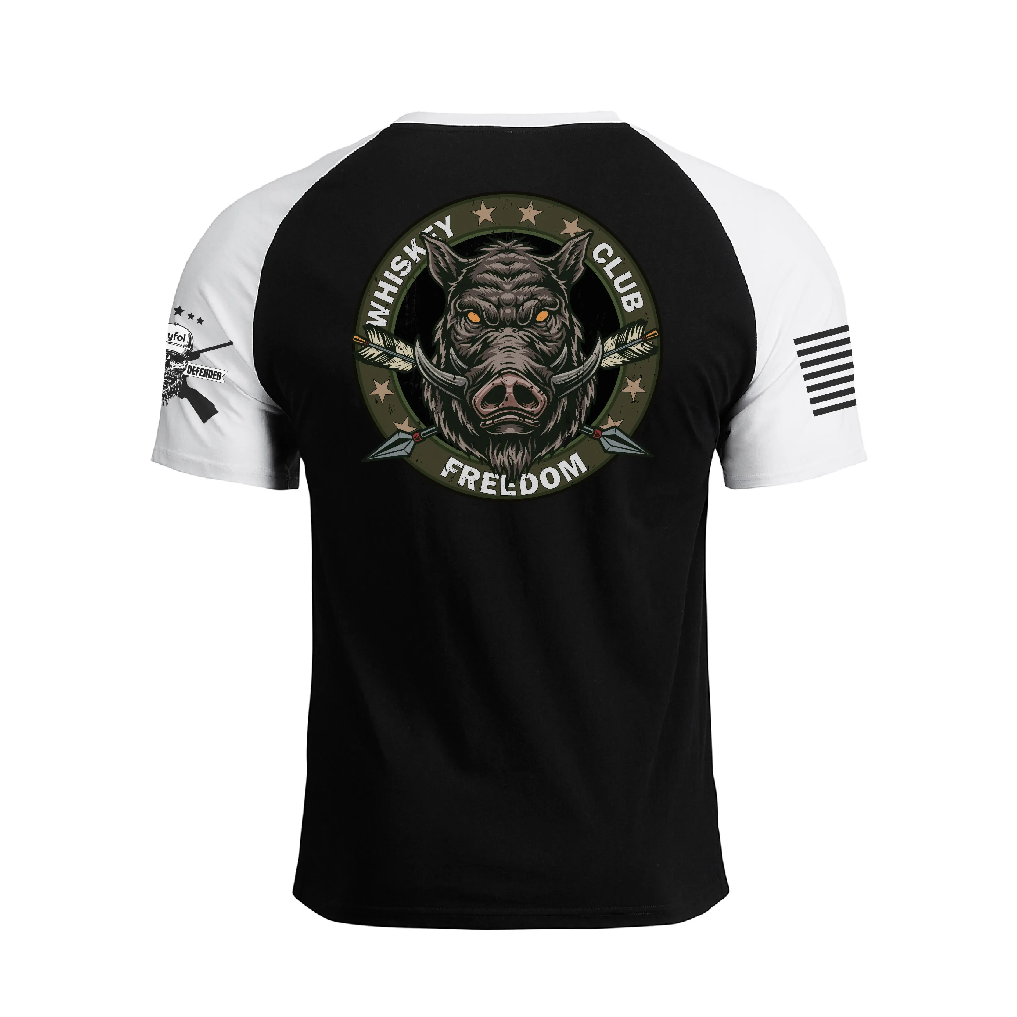 TASTES LIKE FREEDOM RAGLAN GRAPHIC TEE