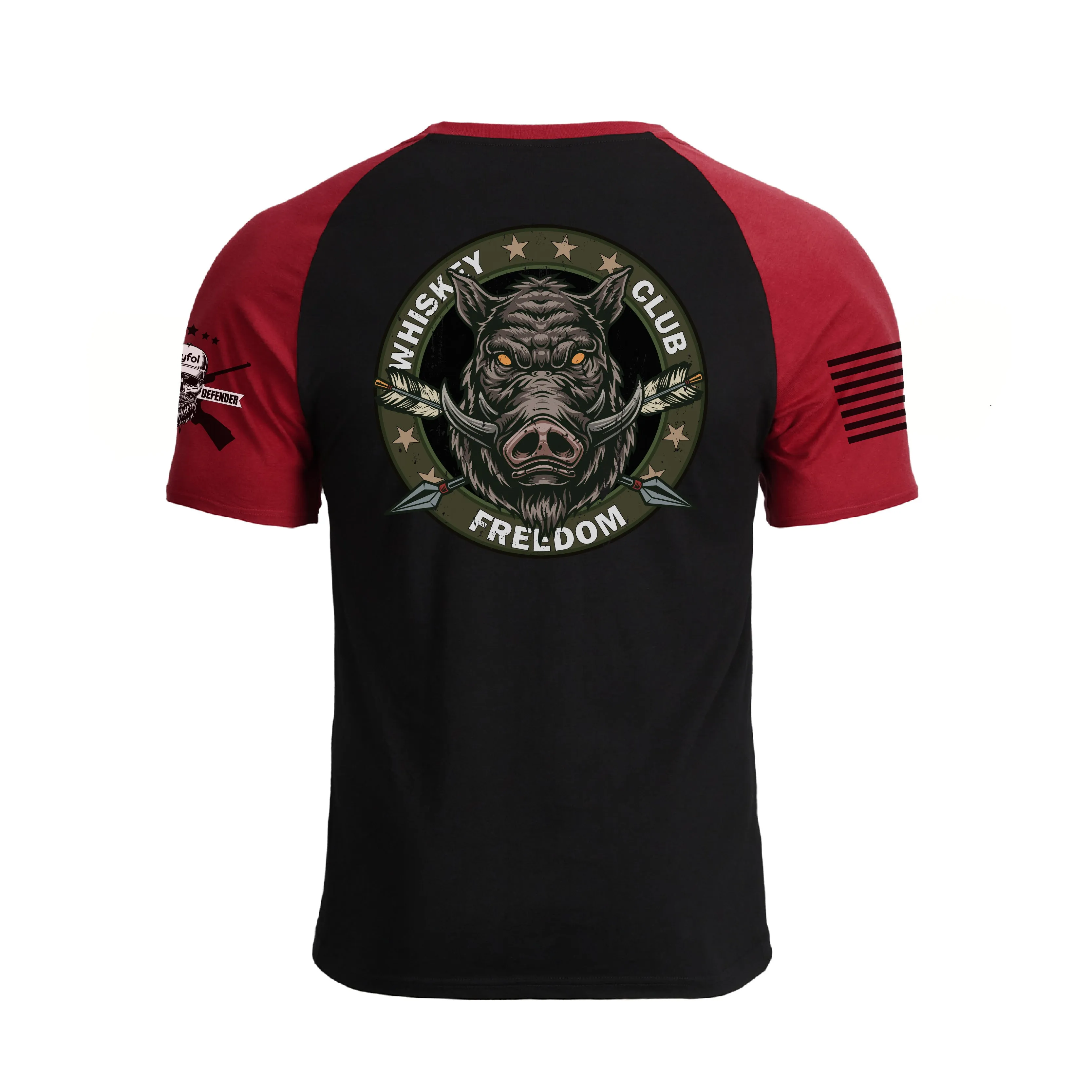 TASTES LIKE FREEDOM RAGLAN GRAPHIC TEE
