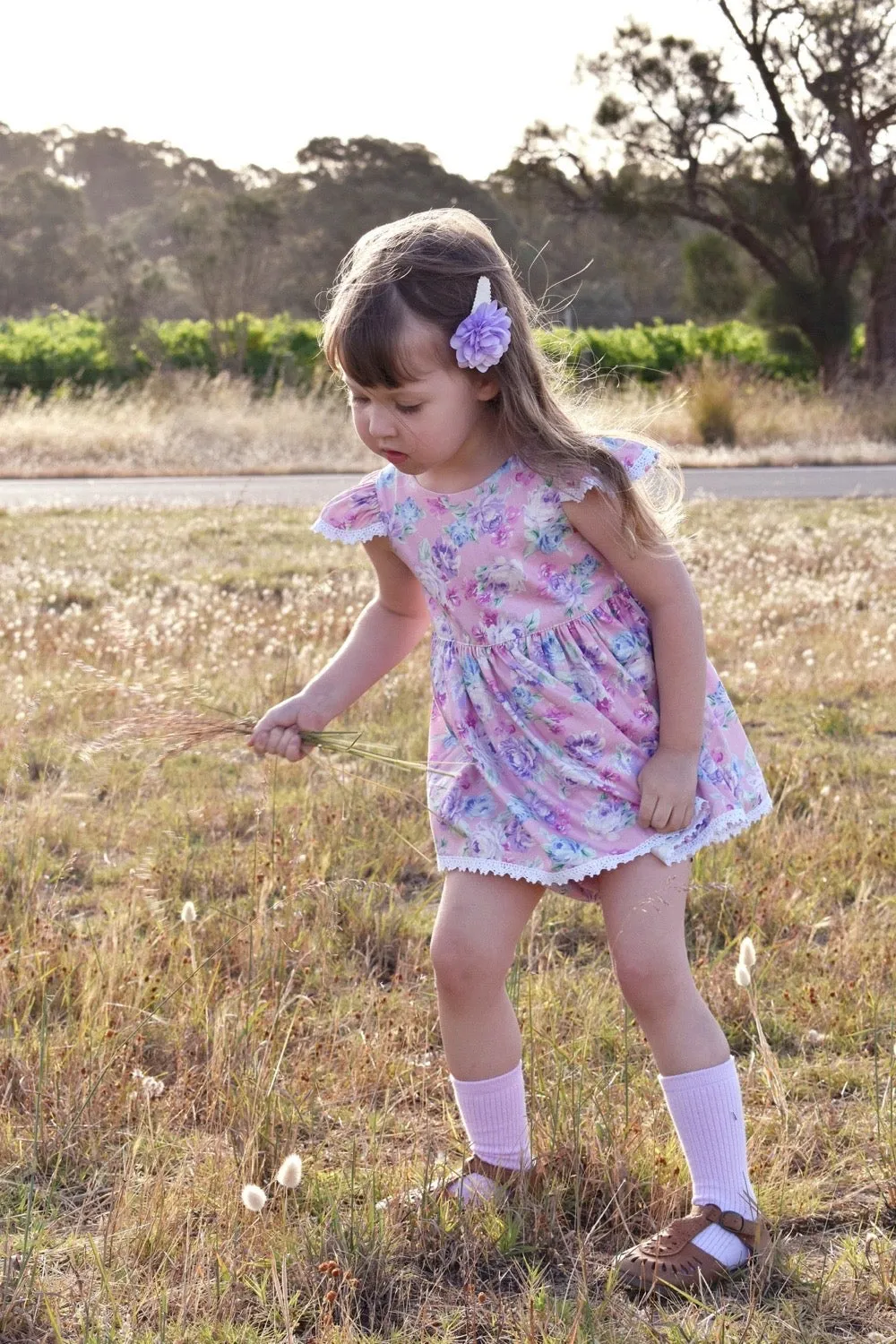 Tea Party Romper Dress | Matilda Rose Pink