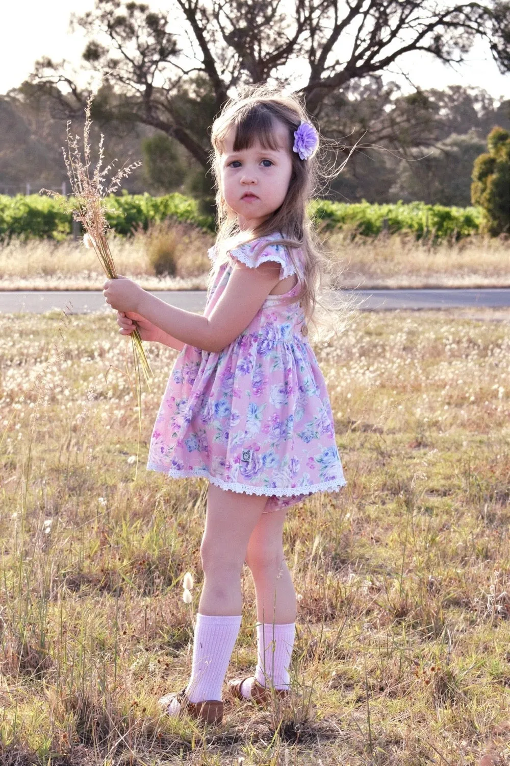 Tea Party Romper Dress | Matilda Rose Pink