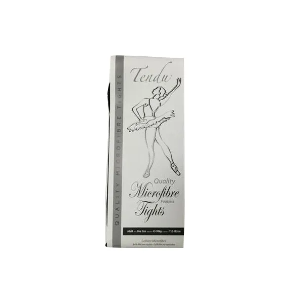 Tendu Adult Black Footless Tights
