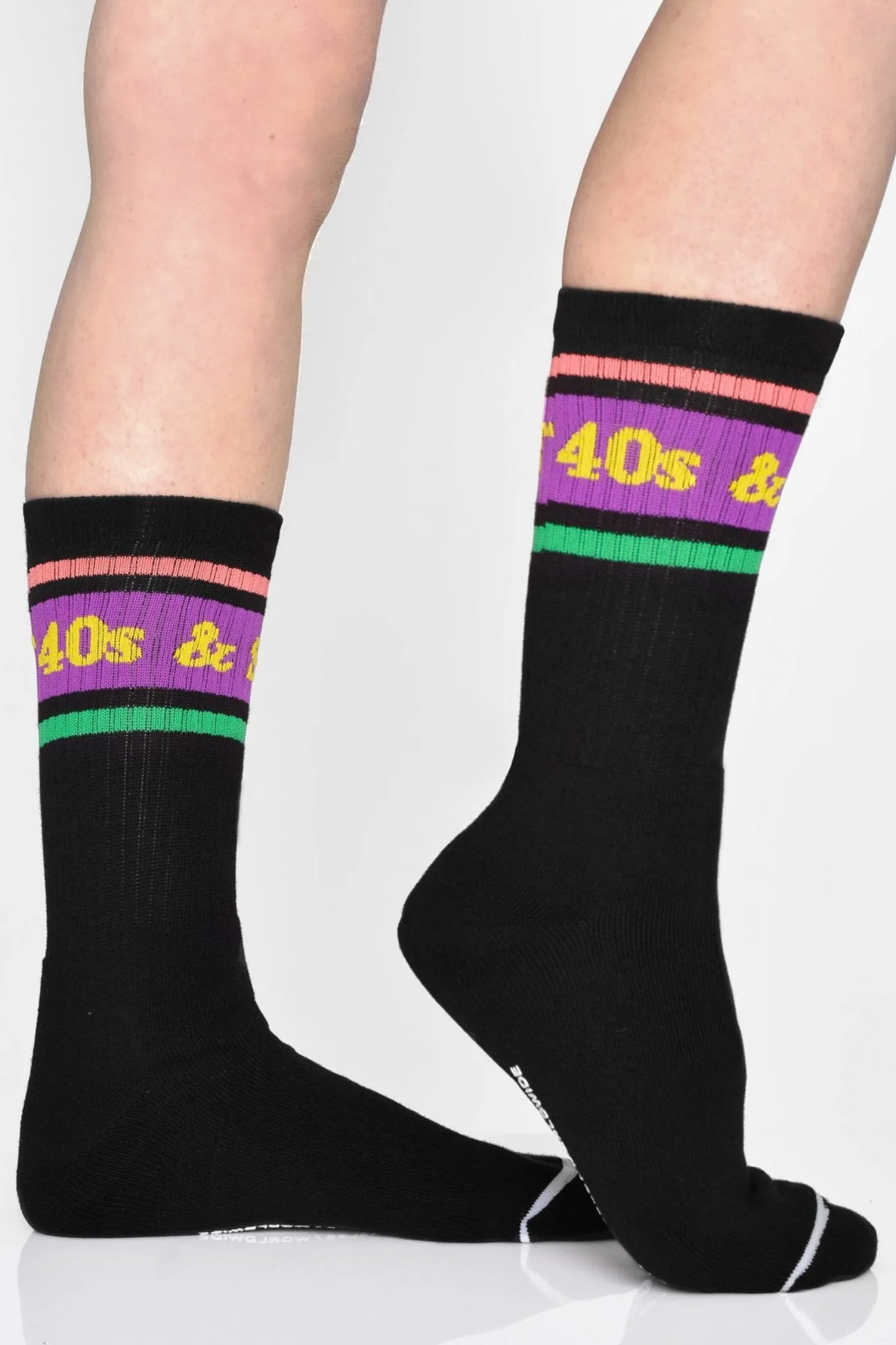 Text Logo Socks Black