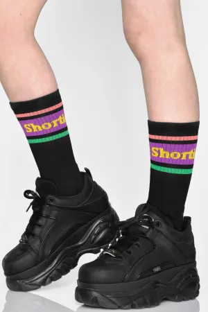 Text Logo Socks Black