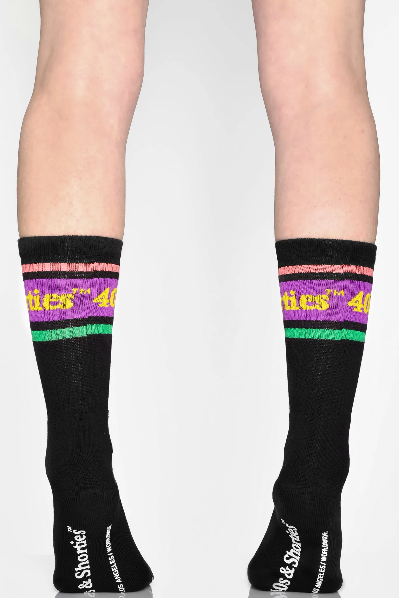 Text Logo Socks Black