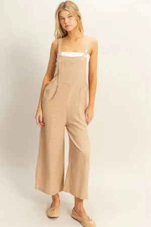 Textured Wide Leg Overall