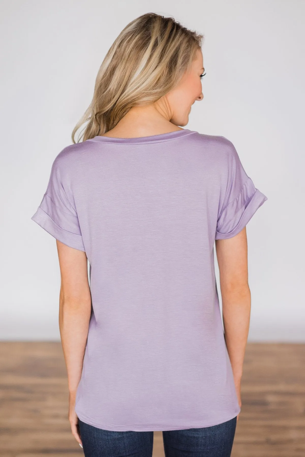 The Perfect Pocket Tee - Lavender