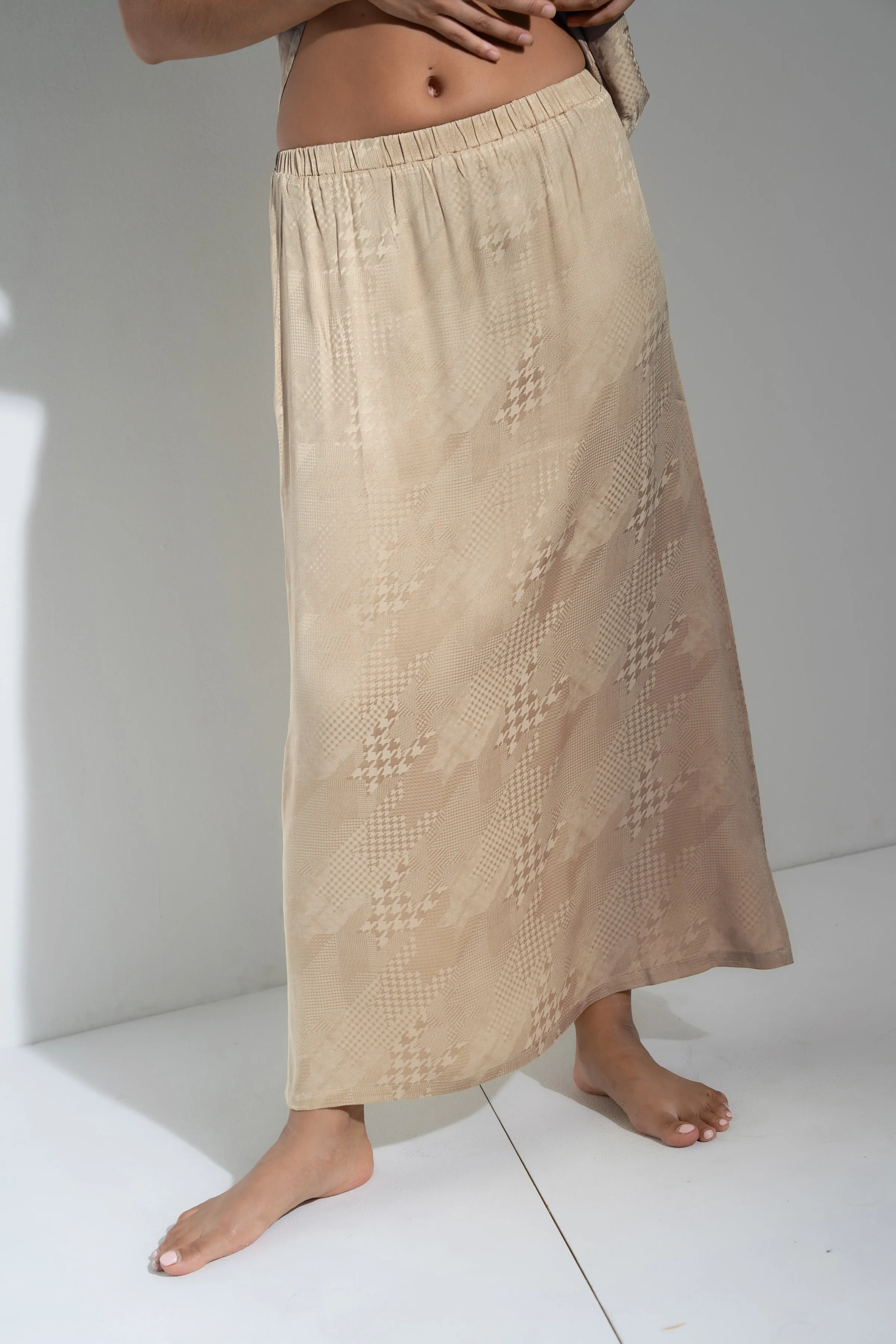 The Slip Skirt - Taupe
