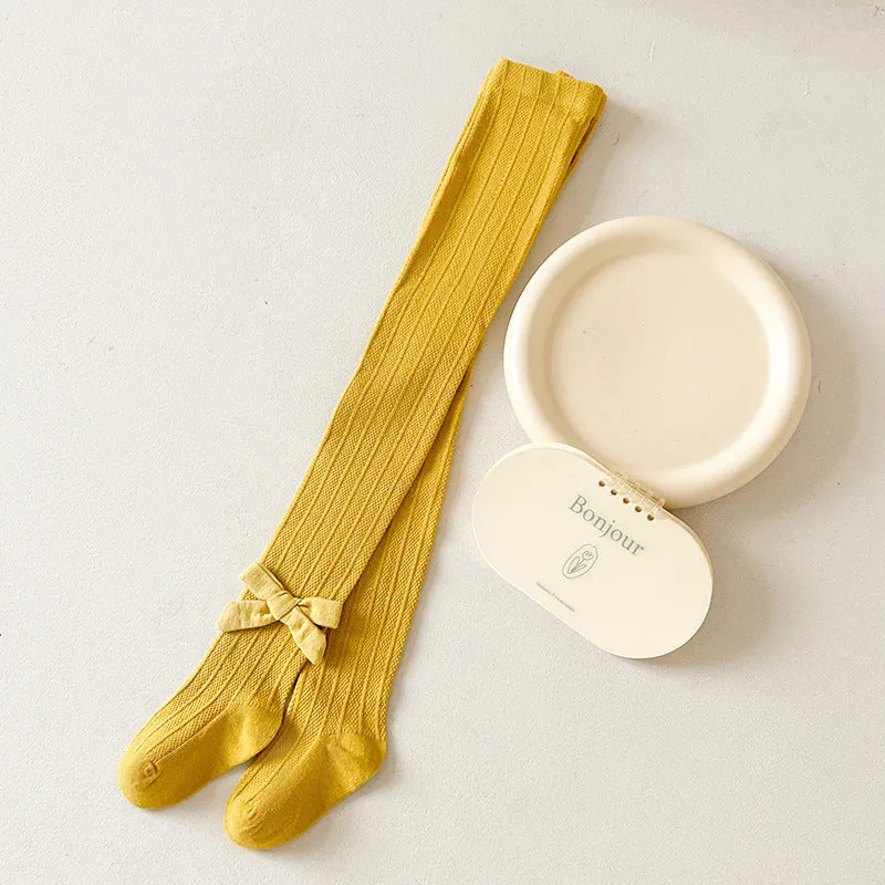 Thin cloth bow children little girl baby baby outer wear leggings