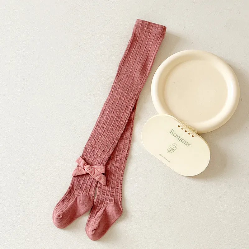 Thin cloth bow children little girl baby baby outer wear leggings