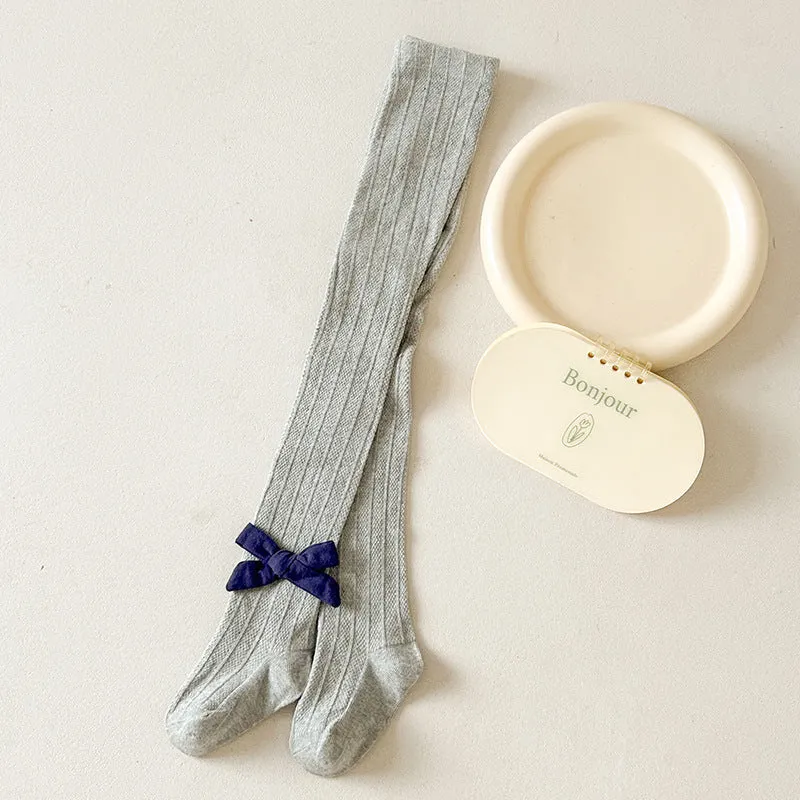 Thin cloth bow children little girl baby baby outer wear leggings