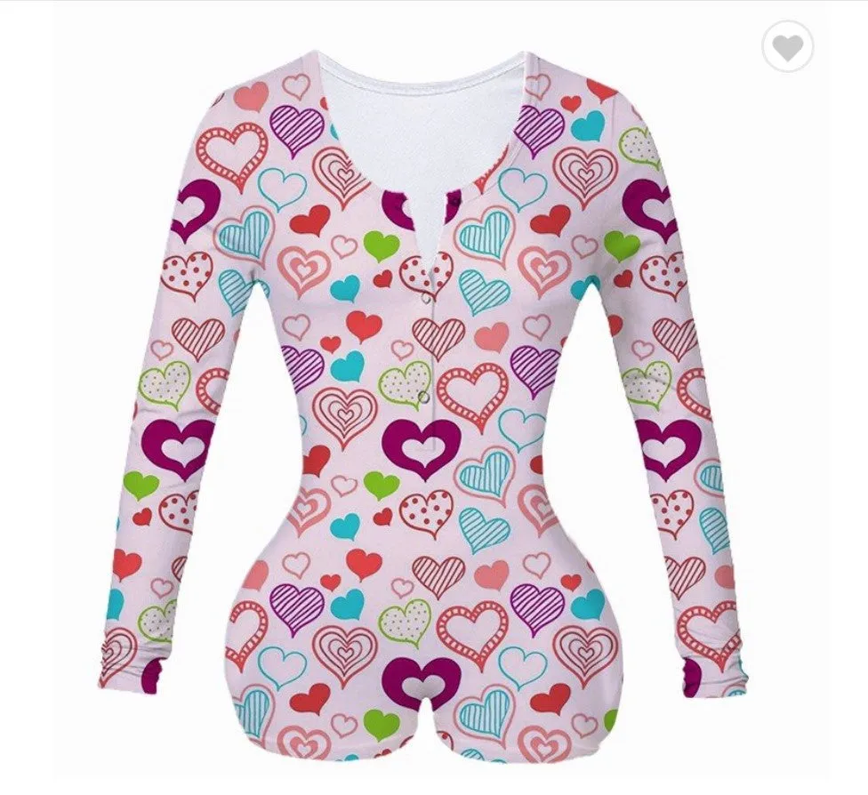 Valentine's Day rose print jumpsuit AH2033
