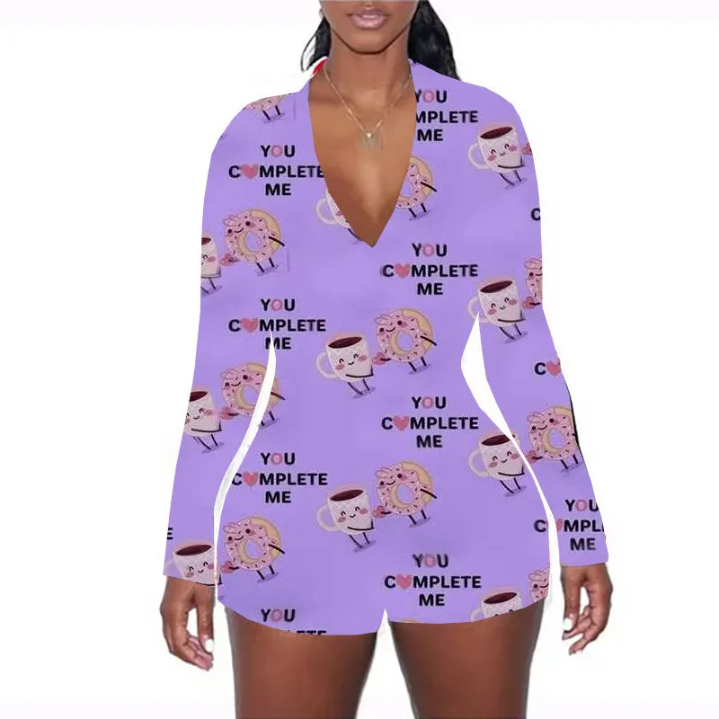 Valentine's Day rose print jumpsuit AH2033