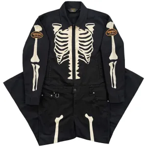 Vanson Leathers Skeleton Overalls - L