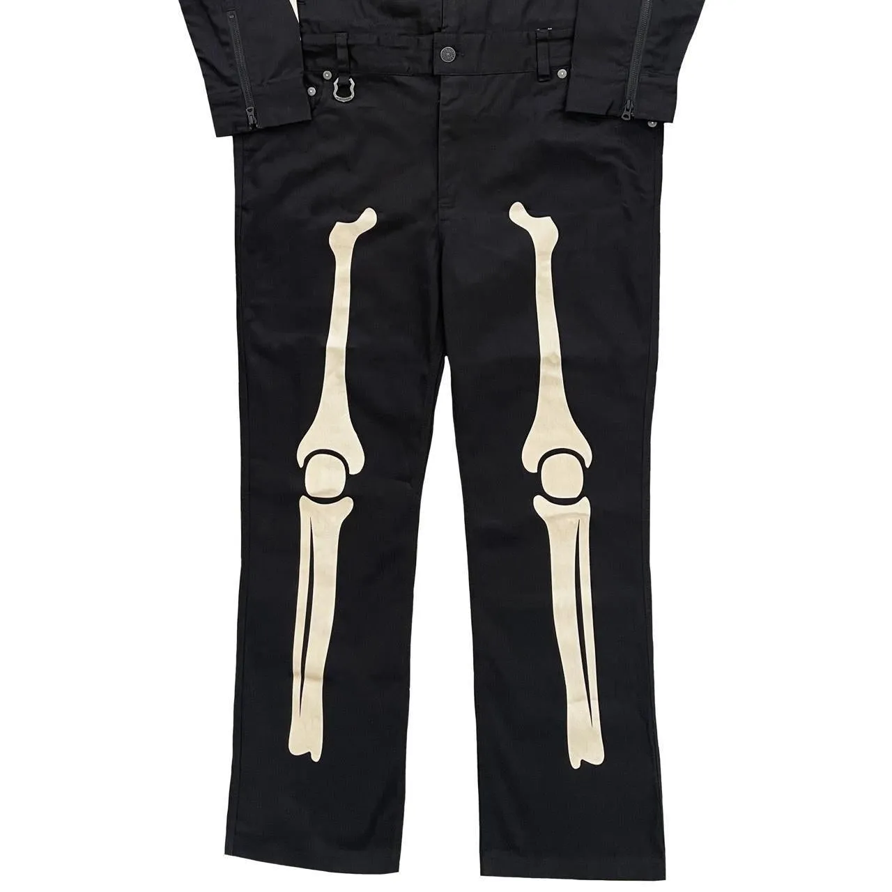 Vanson Leathers Skeleton Overalls - L