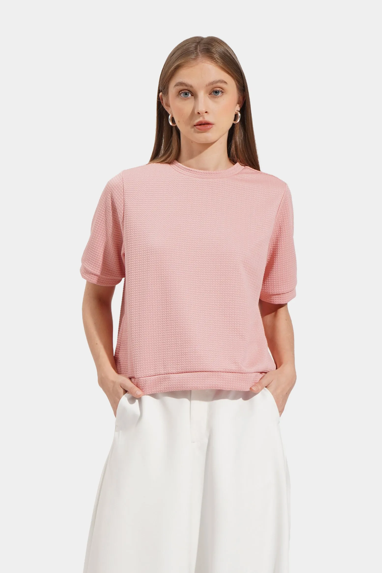 Waffle Knit Tee