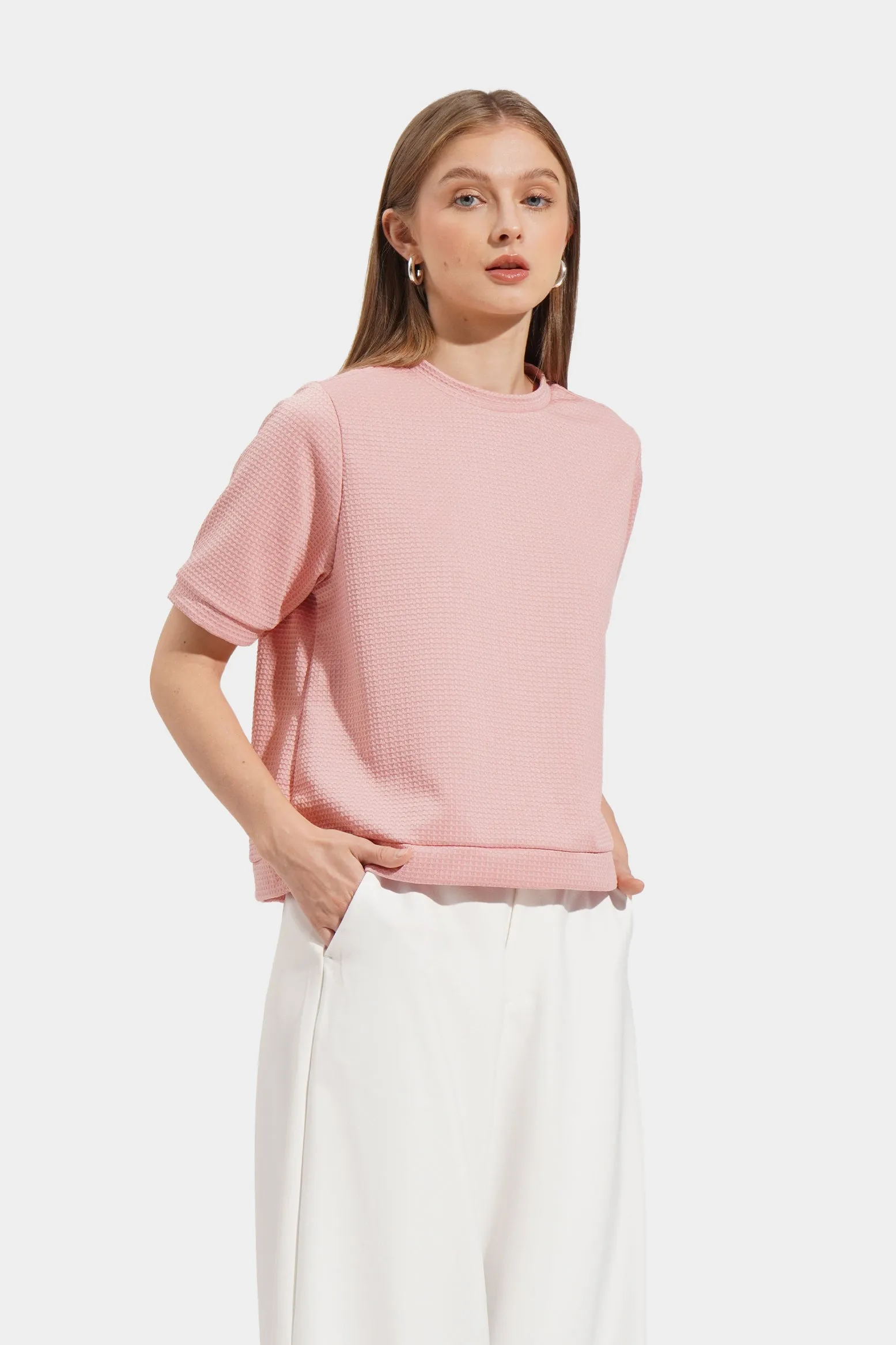 Waffle Knit Tee