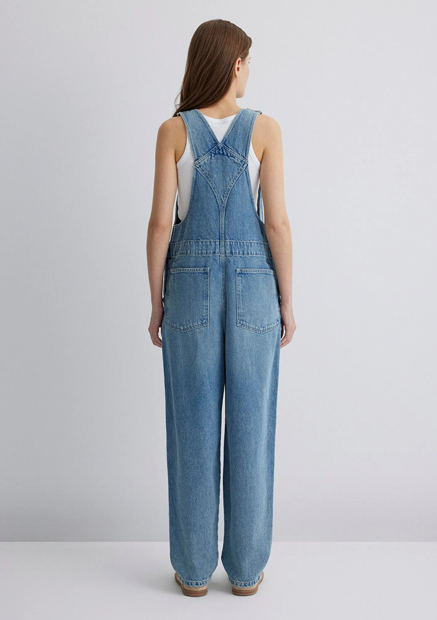 Willow Light Blue Denim Jean Jumpsuit