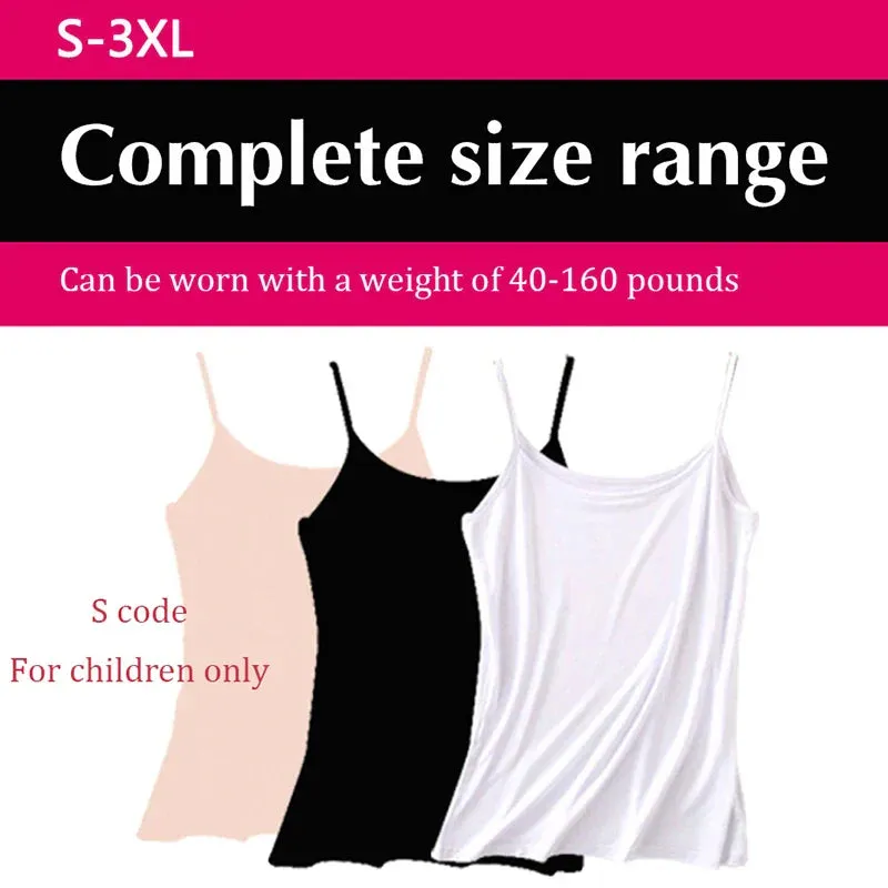 Women Camisoles Summer Girl Sexy Strap Cotton Sleeveless Thin Camisole Vest Solid Top Simple Base Vest Tops Female Undies