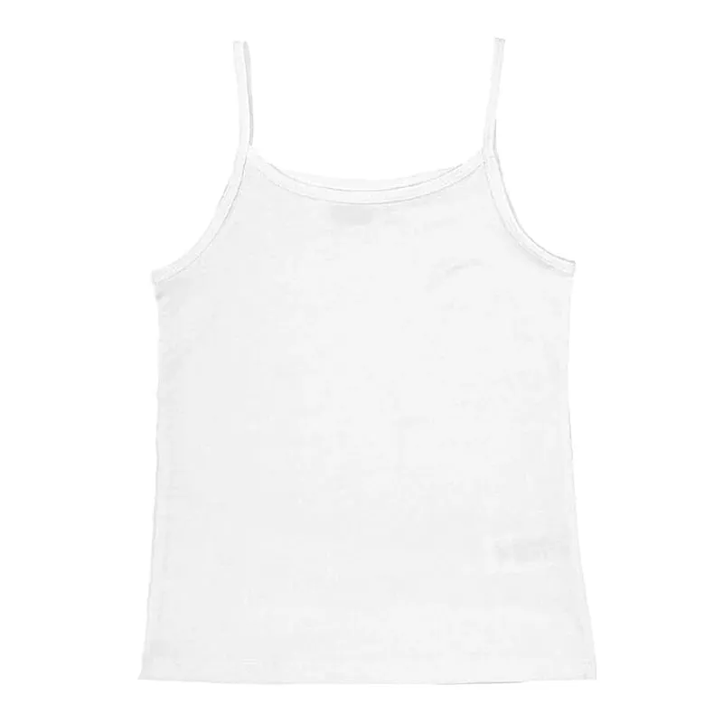 Women Sexy Spaghetti Strap Camisoles Summer Emo Girls Sleeveless Thin Tank Top Simple Base White Crop Tops Fashion Female Undies
