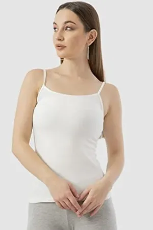 Women’s Cotton Camisoles – Sleeveless Thin Strap Solid Tops for Summer