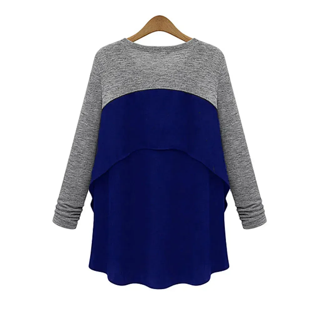 Women's Flowy Pleated Back Top - Chiffon & Cotton Blend | Femstylo