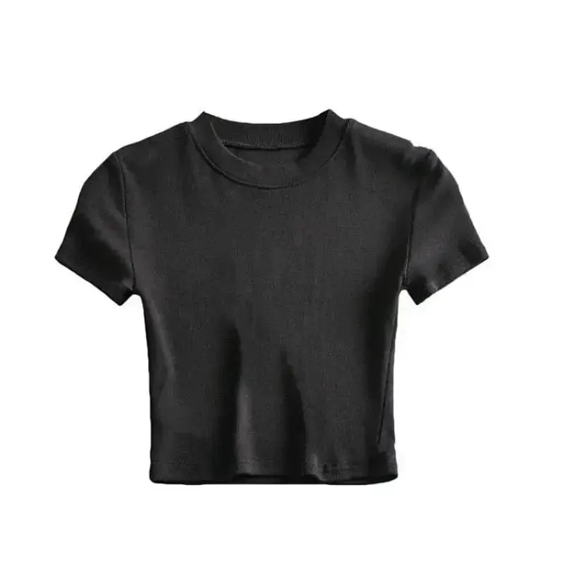 Women’s Summer Basic Solid Color T-Shirt | Short Sleeve Round Neck Casual Tee | Lightweight Daily Base Shirt