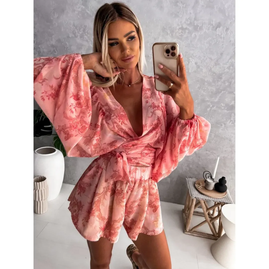 Women's Summer Beach Wide Leg Rompers | Petite