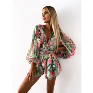 Women's Summer Beach Wide Leg Rompers | Petite