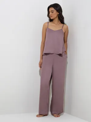 Wunderlove Solid Mauve Camisole