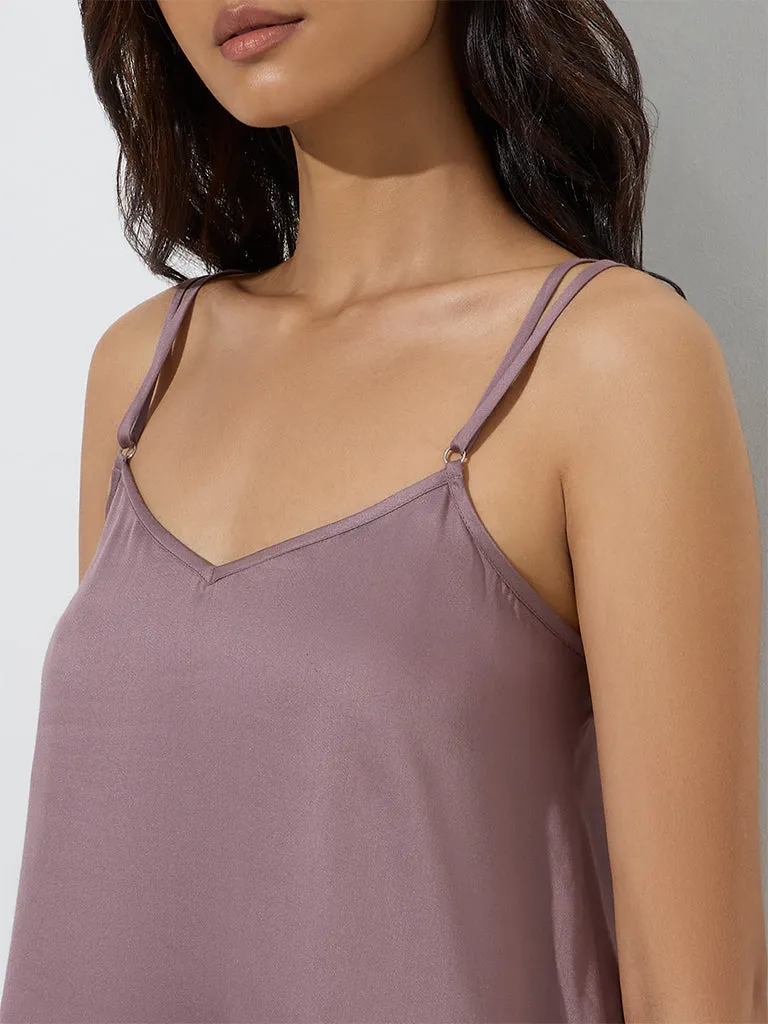 Wunderlove Solid Mauve Camisole